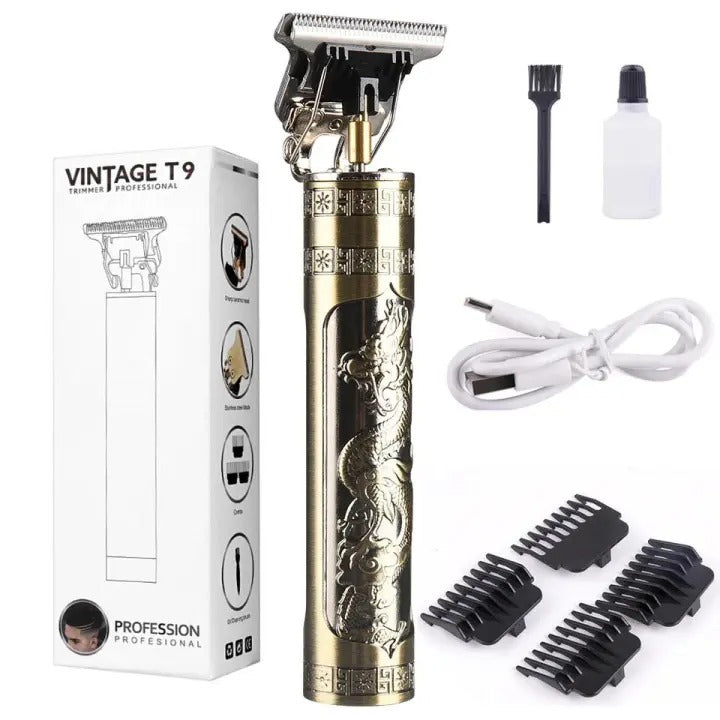 Metal body vintage t9 Trimmer and hair clipper for man