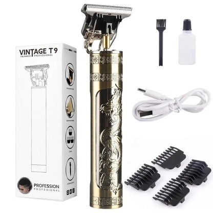 Metal body vintage t9 Trimmer and hair clipper for man