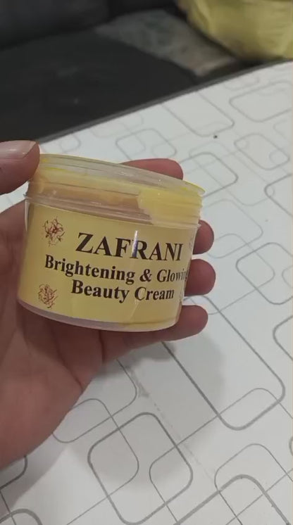 Zafrani Brightening & Glowing Beauty Cream | Radiant, Soft & Nourished Skin | Skin Lightening & Hydrating Formula (100g)